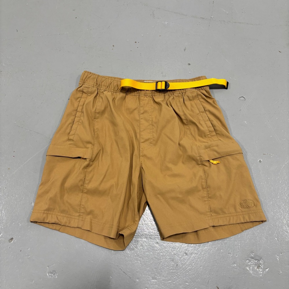 The North Face Mens Class V Belted Cargo Shorts Tan Brown Size Medium 7 Inseam